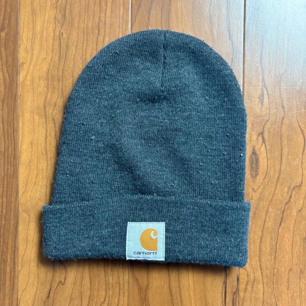 Carhartt A18 CLH Charcoal Grey Acrylic Cuffed Beanie Watch Hat One Size